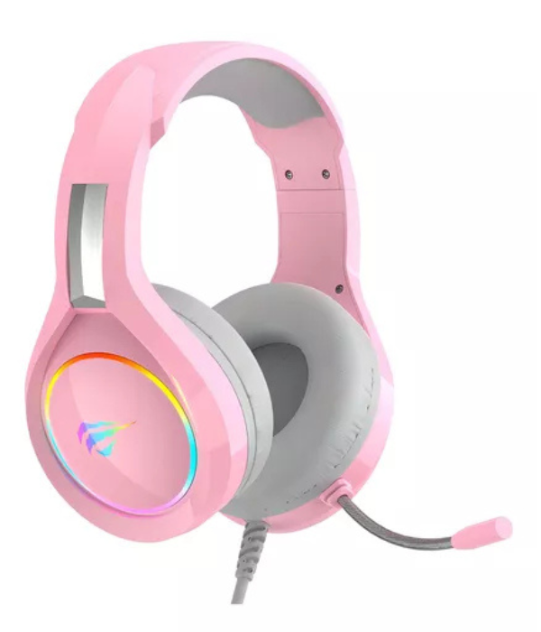 Headset Gamer Havit Gamenote H2232d Rgb Rosa