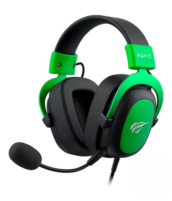 Headset Gamer Havit Gamenote H2002d Mic Removível Verde