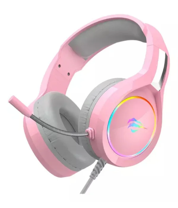 Headset Gamer Havit Gamenote H2232d Rgb Rosa
